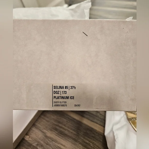 Jimmy Choo Selina 85 Dusty Glitter High Heel - Picture 9 of 13